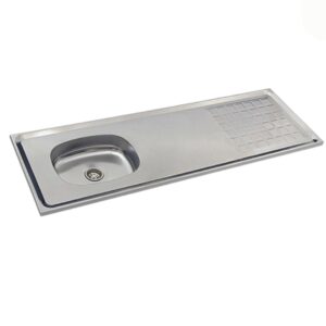 MESADA RICCHEZZE ARCO 1,60m acero inox.