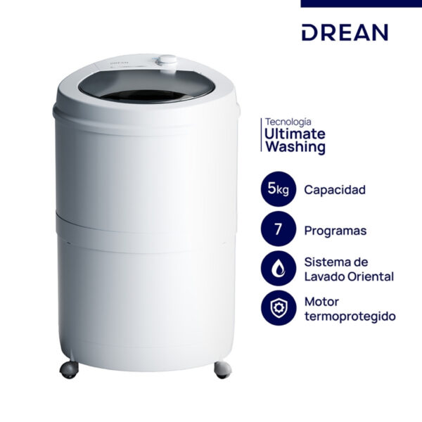 LAVARROPAS DREAN LRDR57SB0 5Kg Lavado oriental