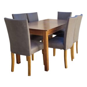 JUEGO FC MESA FC 1,50m + 6 SILLAS MALASIA tapizad