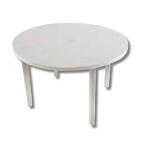 MESA DE JARDIN G. LIFE NASCAR 1,20m blanca