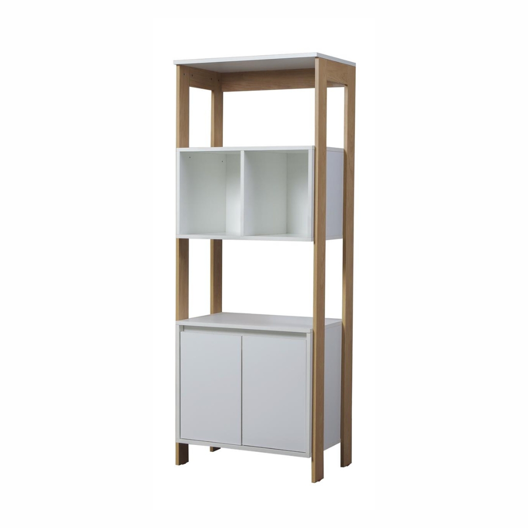 MODULO RICCHEZZE CALABRIA 2 puertas Hickory/bco