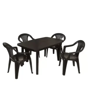 JUEGO DE JARDIN WENCO FLORENCIA 22017 5 pz negro